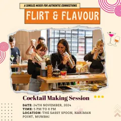 Getting hands-on at a cocktail making session. This is one of our signature icebreakers that helps everyone relax, laugh, and work together, creating an instant bond.