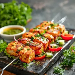 I love bringing the sizzle to your celebrations with live food stations. These juicy, smoky paneer kebabs are marinated in a blend of spices and grilled to perfection right at your event.