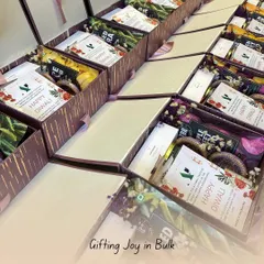 Gifting joy in bulk is my specialty. Here's another angle of a large corporate order, highlighting the uniform and professional presentation of each hamper, designed to make a lasting impression.
