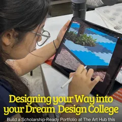 Digital art is a crucial skill for many design courses. I guide students in using tablets and software to create compelling digital illustrations, preparing them for their dream design college.