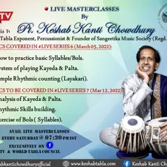My live masterclasses are designed for tabla aspirants of all levels. This gives you an idea of the topics we cover, from foundational elements like basic bols and kayeda to the intricate rhythmic calculations of layakari.