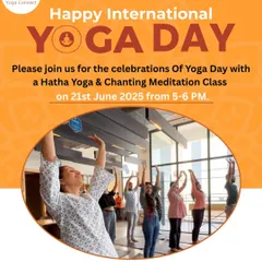 An invitation to celebrate International Yoga Day with a special Hatha Yoga and Chanting Meditation class. I love creating these opportunities for the community to come together and share the practice.