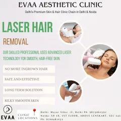 This graphic highlights the core advantages of our laser hair removal service: a safe, long-term solution for silky smooth, hair-free skin without the worry of ingrown hairs.
