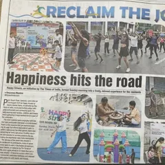 Seeing our Happy Streets event featured in The Times of India was a proud moment. It shows my ability to organize large scale community events that bring joy and get the whole city dancing.