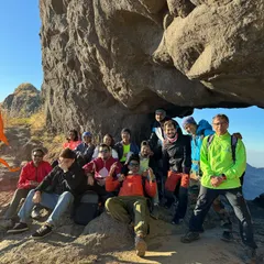 Our team at Ratangad Fort, a fantastic hike near Mumbai. These local hikes are about bonding and teamwork, bringing the B&C community together for a day of fun and exploration.