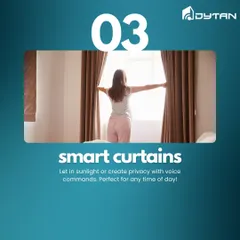 Let in sunlight or create instant privacy with a simple voice command. My smart curtain installations are perfect for any time of day, giving you effortless control over natural light.