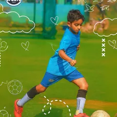 An athlete works on his movement and ball control, essential skills for any aspiring footballer.