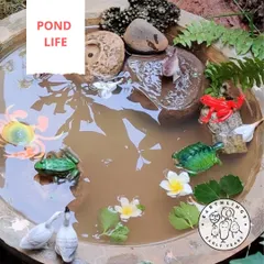 We create small worlds for big imaginations. This homemade pond becomes a stage for endless stories, as children engage in pretend play with animal figurines, learning about different habitats and ecosystems.
