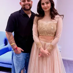 With the graceful and humble Daisy Shah after a successful event. Building strong relationships with artists is key to the seamless execution of our celebrity-led events.