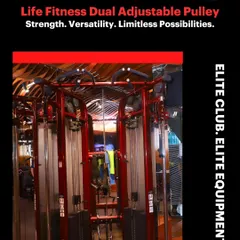 Our facility is equipped with state of the art machinery like the Life Fitness Dual Adjustable Pulley. This versatile machine allows for a limitless range of exercises, from targeted muscle building to full body functional movements, ensuring your workouts are always challenging and effective.