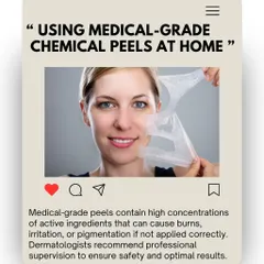 As a dermatologist, there are five things I would never do, starting with using medical-grade chemical peels at home. These require professional supervision to avoid burns and pigmentation.