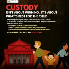 Custody is not about winning; it is about ensuring a child's smile is not lost in a parental dispute. This image reinforces my commitment to standing for the child. I answer the tough questions about custody to advocate for what truly matters: the child's well-being.