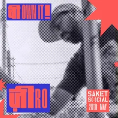 A poster for the 'Own It!' event at Saket Social, where I did a live painting session and sold merchandise. These events are a great way to connect directly with the audience.