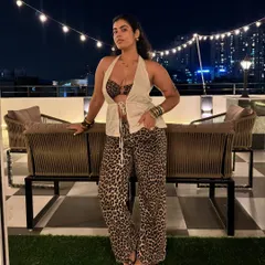 If you want to make a statement, animal print is always the answer. I’m all about building confidence through bold choices, and I’ll show you how to style prints in a way that feels powerful and chic, not costume-y. This look is perfect for a rooftop party or a night out.