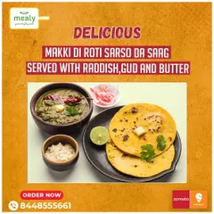 Nothing says winter like a plate of authentic Makki di Roti and Sarso da Saag. I serve it the traditional way with homemade butter, fresh radish, and a piece of gur for that perfect Punjabi taste.