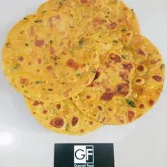Freshly made Methi Thepla, a healthy and tasty flatbread made with whole wheat flour and fresh fenugreek leaves. It's perfect for breakfast, lunch, or even as a travel snack.