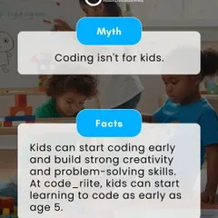 A common myth is that coding isn't for kids. I believe the opposite is true. Starting as early as age 5, children can build strong creativity and problem-solving skills that will serve them for a lifetime.