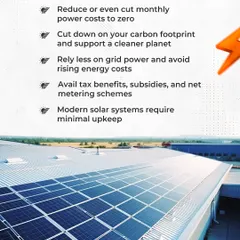 The benefits of switching to solar are clear. You can reduce or even eliminate monthly power costs, cut your carbon footprint, rely less on the grid, and avail government subsidies, all with a system that requires minimal upkeep.