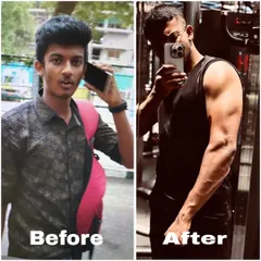A six-month natural transformation that speaks for itself. Under the guidance of trainer Gagan, this client went from having a thin frame to a lean, muscular build.