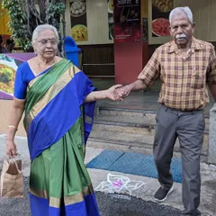 A candid moment of my former landlords, holding hands outside their favorite restaurant. Their bond is an inspiration and a beautiful example of lasting partnership.