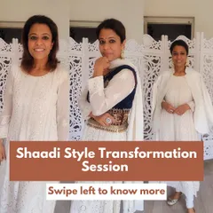 Announcing my one-on-one exclusive styling course for the shaadi season. Let's work together to create your perfect look.