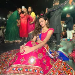A quiet moment amidst the energy of a Garba night. I teach all the popular folk steps so you can dance with confidence and enjoy the celebration.
