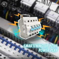 We're smartening up your power play. This Smart MCB, installed in a distribution panel, allows you to manage and monitor high-load circuits directly from our app, giving you unprecedented control over your facility's power infrastructure.