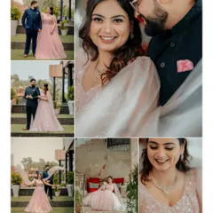 A collage of moments from the Roka, showcasing everything from the couple's portraits to candid smiles. It's a complete story of a day filled with family, laughter, and blessings.