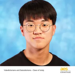 We honor Junhyuk Lee, a Salutatorian for the Class of 2025. His academic success is an inspiration to his peers and a proud moment for our entire school community.