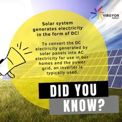 Did you know that a solar system generates electricity as Direct Current (DC)? An essential component called an inverter is used to convert this DC electricity into Alternating Current (AC) for use in our homes and businesses.