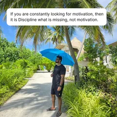 If you are constantly looking for motivation, then it is discipline that is missing. The day you accept this, you will spend more time taking action and less time searching for a fleeting feeling.