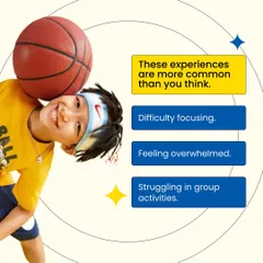 Difficulty focusing, feeling overwhelmed, or struggling in group activities are very common experiences. Our program is built to provide a supportive environment where children can navigate these challenges through guided movement.