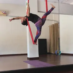 Creating different shapes in the air is a form of self-expression. The hammock becomes a canvas, and our bodies create the art.