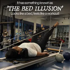 It has something known as 'The Bed Illusion'. It looks like a bed, but it feels like a workout! The reformer is full of surprises.