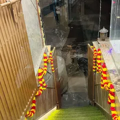 We even decorate the entrance and stairways with marigold garlands to welcome guests and customers.