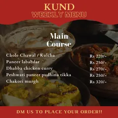 Our weekly menu is here to bring comforting North Indian khana to your doorstep. From Chole Kulcha to Dhaba Chicken Curry, just send us a message to place your order.