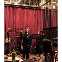 We love seeing our youngest performers shine. Here is our vocal student, Mr. Sang, confidently taking the stage and capturing the audience's hearts at our 2025 Students' Gig. Our regular performance events help build stage presence from an early age.