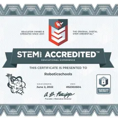 We are proud to be officially STEM.org accredited! This certification recognizes our commitment to providing the best curriculum and teaching in STEM education.