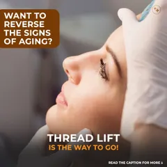 A Thread Lift is an excellent non-surgical option to reverse the signs of aging. We use medical-grade threads to lift and reposition sagging tissue, while also stimulating your body's natural collagen production for restored firmness and a subtle, natural-looking lift.