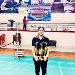 Congratulations to Sara for her incredible performance at the Jharkhand State Championship, winning the U-19 Girls Singles, Mixed Doubles, and finishing as runner-up in Women's Singles.