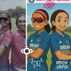 The original NICE duo, Shreyanka Patil and Vrinda Dinesh, selected for the India A tour of Australia. This shows how our program helps players build partnerships and progress together through the national ranks.