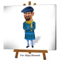 A digital caricature of the talented artist Bijay Biswaal. I enjoy creating portraits of fellow artists as a mark of respect for their work and contribution to the art world.