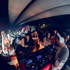 The view from the DJ booth at a Casa Bacardi x Homegrown event. The crowd was amazing, and the energy under the arched ceiling of the venue was just perfect.