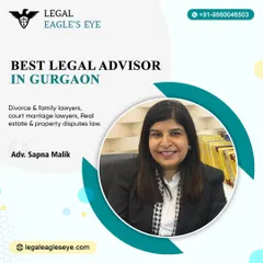 Advocate Sapna Malik is recognized as one of the best legal advisors in Gurgaon. Her expertise spans divorce and family law, court marriages, and real estate and property disputes, offering comprehensive legal support to our clients.