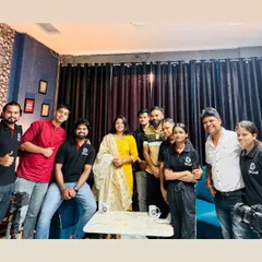 A group photo with the entire team after a successful shoot. Engaging in public discourse is an important part of my work as an advocate.