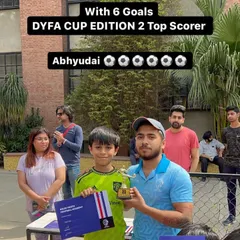 Abhyudai, the top scorer of the DYFA Cup Edition 2 with an impressive 6 goals. We celebrate individual brilliance as much as team victories.