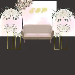 A duplicate of the white and blush pink digital layout, illustrating our design concepts for clients.