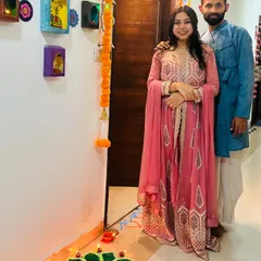 Celebrating Diwali with family. A home truly comes alive during festivals when it's filled with loved ones, laughter, and light.