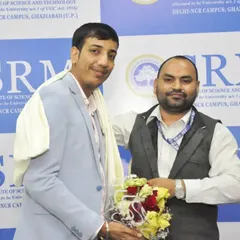 Being felicitated at my former university. It shows that with dedication, you can go from being a regular student to an industry expert in your own college.