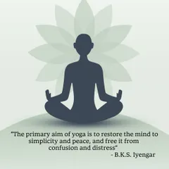 "The primary aim of yoga is to restore the mind to simplicity and peace." This quote from B.K.S. Iyengar perfectly states our goal. Yoga is not just about the body; it is a practice to free the mind from confusion and distress.